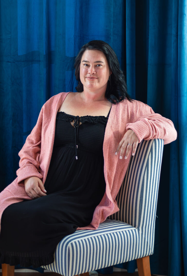 Real Estate agent sitting on chair